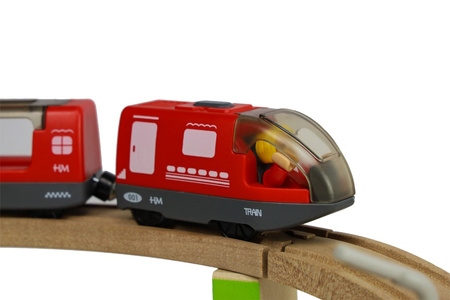 Sferazabawek Wooden Battery-Powered Train Set – Interactive & Safe Educational Toy for Kids