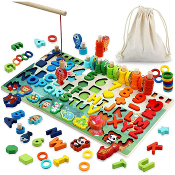 Sferazabawek 8-in-1 Wooden Montessori Educational Puzzle – Interactive & Developmental Toy for Kids, Safe Sorter