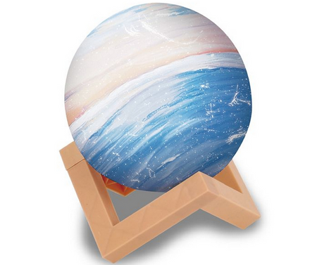 Zestaw Kreatywny 2w1 LAMPKA KSIĘŻYC do Malowania + Odlewy Gipsowe KOSMOS DIY