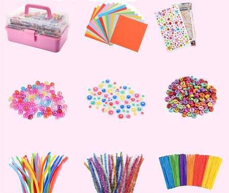 Giant Arts & Crafts Supply Kit for Kids XXL ✨ Creative DIY Craft Box | Develops Motor Skills