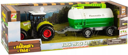 Ciągnik Traktor Farmer z Przyczepą Zestaw Rolniczy