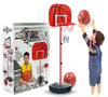 KIDS BASKETBALL HOOP SET STAND ADJUSTABLE BALL PUMP LARGE 150cm