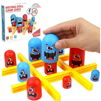 Logic Game TIC TAC TOE Gobbling Monsters Gobblet for Kids Family Board Game 3+