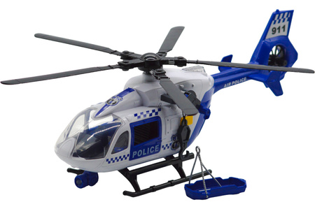 Large Interactive RESCUE HELICOPTER 38cm Toy SOS Light Sound Winch sferazabawek Gift for Kids 3+