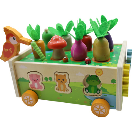 GRA LOGICZNA FARMA ZRĘCZNOŚCIOWA SORTER ZWIERZETA I ROBACZKI MONTESSORI