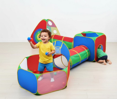 Namiot dla dzieci 5w1 duży plac zabaw labirynt 2 tunele suchy basen domek