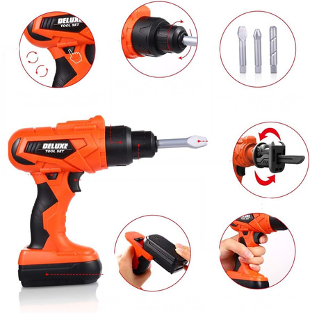 DIY Master Kit Workshop Tools Drill by Sferazabawek – Educational, Interactive, and Developmental Toy Safe for Kids