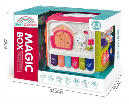 KOSTKA EDUKACYJNA INTERAKTYWNA SENSORYCZNA MULTIKOSTKA DLA DZIECI DŹWIĘKI