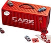 Container set of metal cars resorcs with drive + mat city box