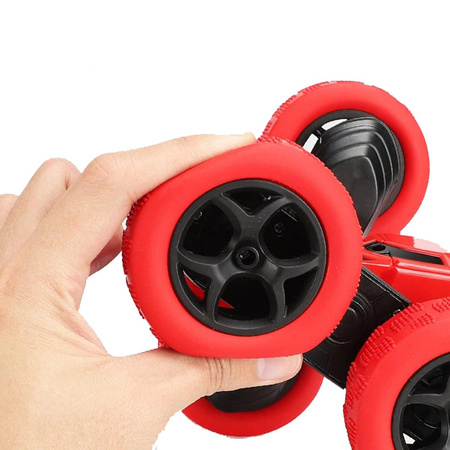 RED AUTO TWISTER RC STUNT CAR 360° REMOTE CONTROL VEHICLE ACROBAT TOY FOR KIDS sferazabawek
