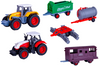 large farm machinery set tractors combine harvester die-cast metal toys gift for kids 3+