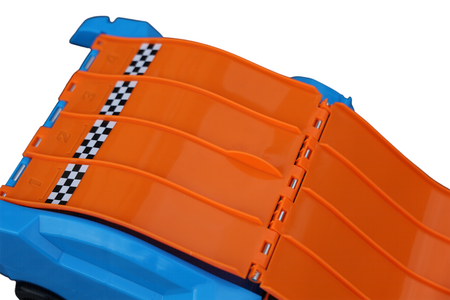 Wyścigowa walizka zjeżdżalnia tor na resoraki garaż autka 3w1