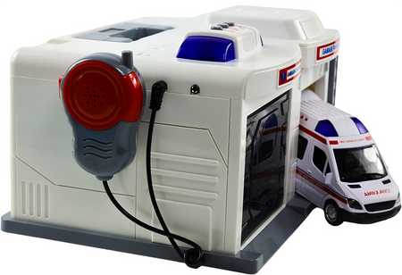 Emergency Rescue Base Station Ambulance Garage Walkie Talkie Sound Toy Gift