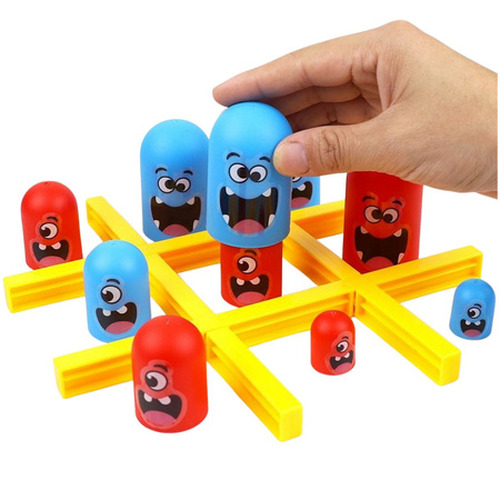 Logic Game TIC TAC TOE Gobbling Monsters Gobblet for Kids Family Board Game 3+