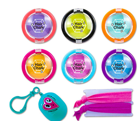 Kreda do włosów + lakier do paznokci zestaw kreatywne makeup