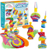 CREATIVE SAND ART KIT MAGIC SAND GLOWING DIY 4 Molds Sand Ornaments for Kids