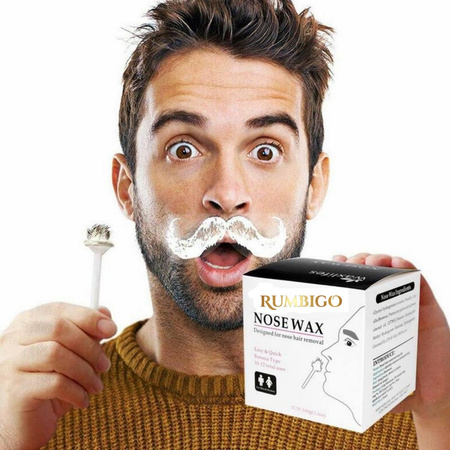 Wosk do depilacji uszu nosa zestaw dla mężczyzn i kobiet z woskiem samodzielnego usuwania