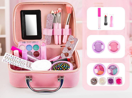 Kuferek kosmetyków Zestaw MAKE UP MALOWIDŁA Kosmetyki makijaż skarbów