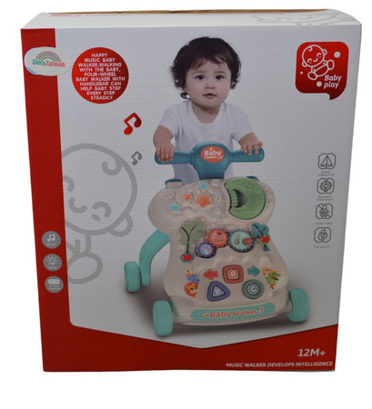 Chodzik Wielofunkcyjny Interaktywny Jeździk Pchacz 3w1 edukacyjny interaktywny MONTESSORI