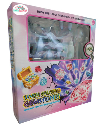 Diamond mine archaeological excavation set for children 7 stones little archaeologist