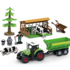 LARGE FARM PLAYSET Barn Tractor Animals Figures Toy Set