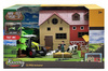 LARGE FARM PLAYSET Barn Tractor Animals Figures Toy Set