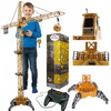 GIANT TOWER CRANE REMOTE CONTROLLED 128cm RC WIRED PILOT INTERACTIVE EDUCATIONAL TOY BIG GIFT FOR KIDS CONSTRUCTION VEHICLE