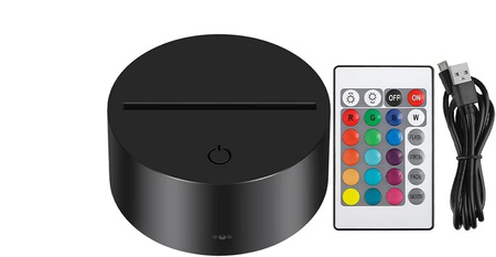 Lampka Nocna 3D LED SPIDER-MAN Prezent dla Dziecka Lampa z Pilotem RGB USB