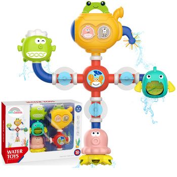 Zabawka kranik do kąpieli wanny przelewowa fontanna wodospad dla dzieci zabawka przelewowa 