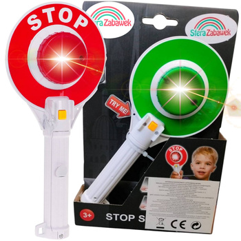 LIZAK POLICYJNY ze światłem, dźwiękiem Kreatywna Zabawa Nauka Ruchu Drogowego